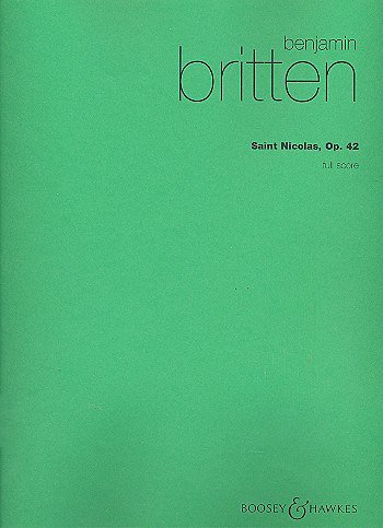 B. Britten: Saint Nicolas Op. 42, Sinfo (Part.)