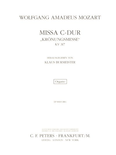 W.A. Mozart: Missa C-Dur KV 317, 4GesGchOrchO (Org)