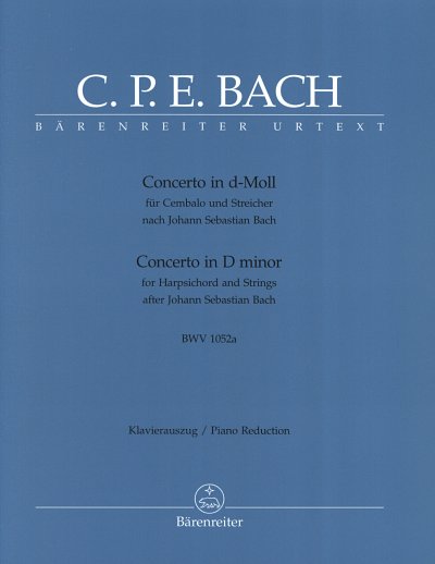 C.P.E. Bach: Cembalokonzert d-Moll BWV 1052, 2Cemb/Klav (KA)