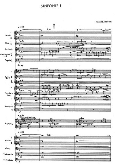 R. Kelterborn: Sinfonie I in drei Sätzen (1966/1967)