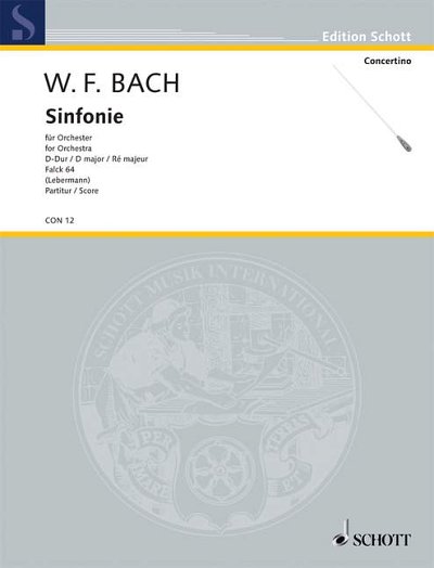 DL: W.F. Bach: Sinfonie D-Dur, Orch (Part.)