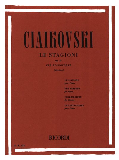 P.I. Tschaikowsky: Le Stagioni Op. 37, Klav