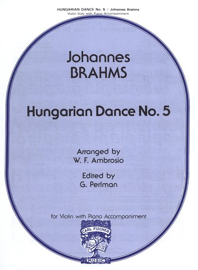 J. Brahms: Hungarian Dance No. 5, VlKlav (KASt)