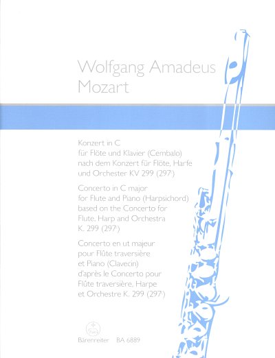 W.A. Mozart: Konzert fuer Floete und Klavier (Cembal (Sppa+S