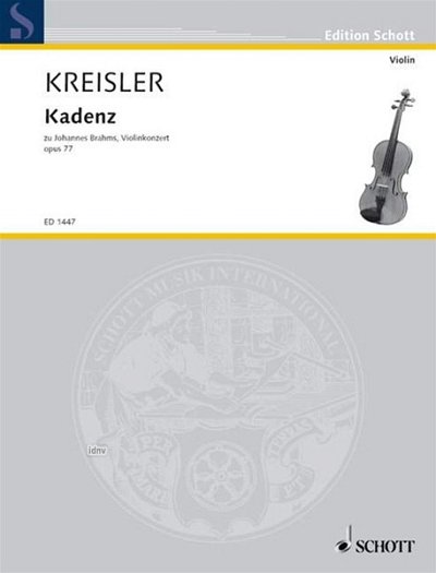 F. Kreisler: Kadenz zu Brahms Konzert A-Dur o, Viol (Vlsolo)