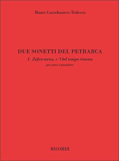 M. Castelnuovo-Tedes: Due sonetti del Petra, GesKlav (Part.)