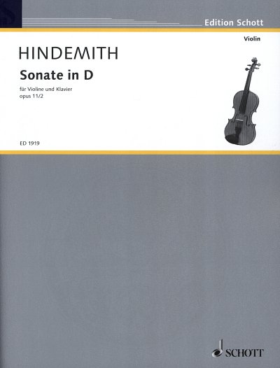 P. Hindemith: Sonate in D op. 11/2, VlKlav (KlavpaSt)