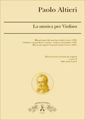 L'Opera Per Violino Minuetti Per Ballo, 2Vl (Bu)