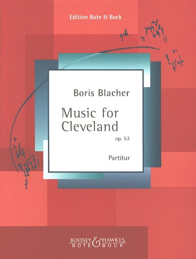 B. Blacher: Music For Cleveland Op 53
