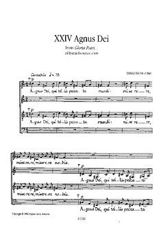 U. Sisask: Gloria Patri Opus 17/24 Agnus Dei, Ch (Chpa)
