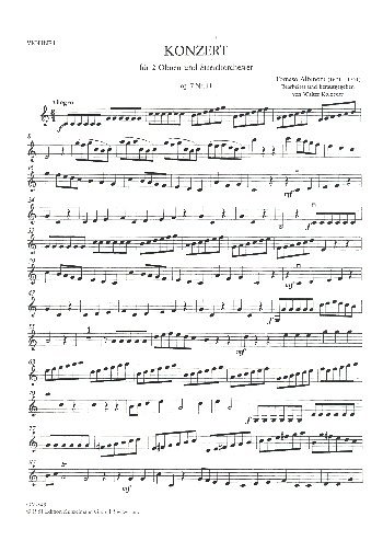 T. Albinoni: Concerto A Cinque C-Dur Op 7/11 - 2 Ob Str