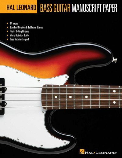 Hal Leonard Bass Guitar Manuscript Paper