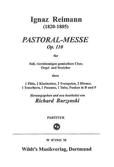 I. Reimann: Pastoralmesse B-Dur Op 110