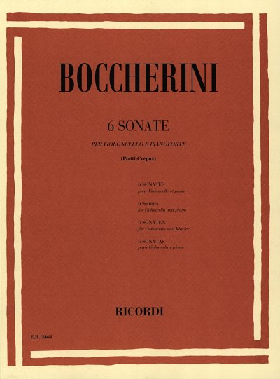 L. Boccherini: 6 Sonates, VcKlav (KlavpaSt)