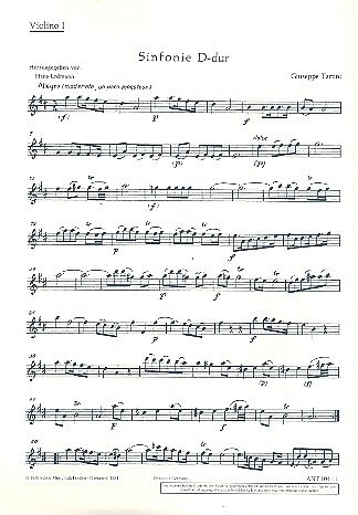 G. Tartini: Sinfonia D-Dur