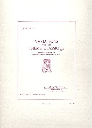 Jean Meyer: Variations sur un Theme classique (Part.)