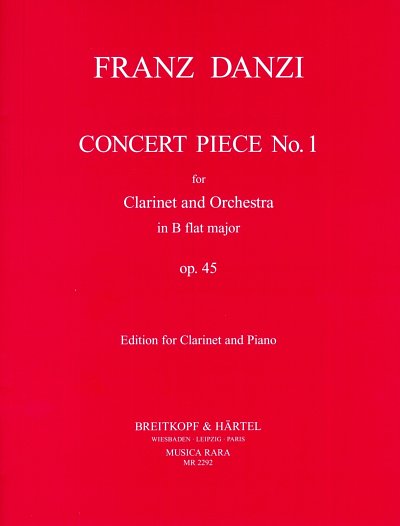 F. Danzi: Concert Piece 1 B-Dur Op 45 - Klar Orch