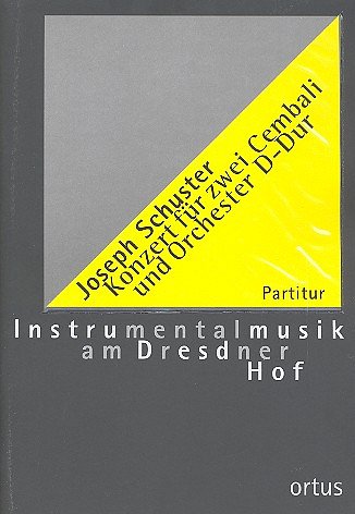 J. Schuster: Konzert D-Dur, 2CembOrch (Part.)