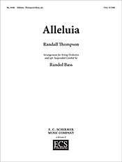 R.A. Bass: Alleluia (Part.)