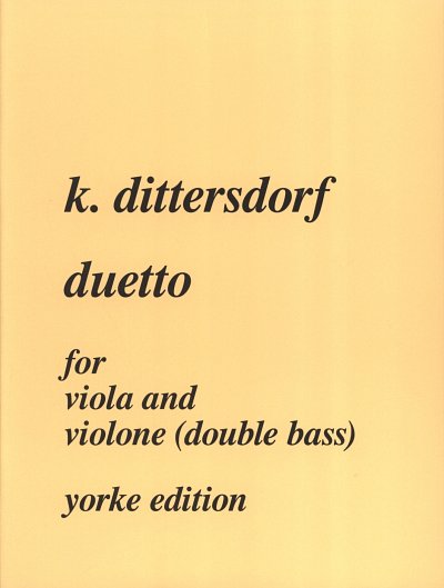 C. Ditters v. Ditter: Duetto, VaKb (Sppa)