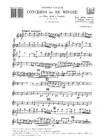 A. Vivaldi: Concerto per Oboe in re minore RV 454 (Stsatz)