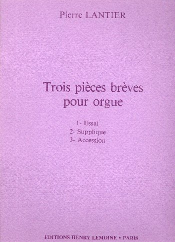 Pièces brèves (3), Org