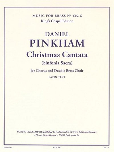 D. Pinkham: Christmas Cantata, Gch10Blech/O (Part.)
