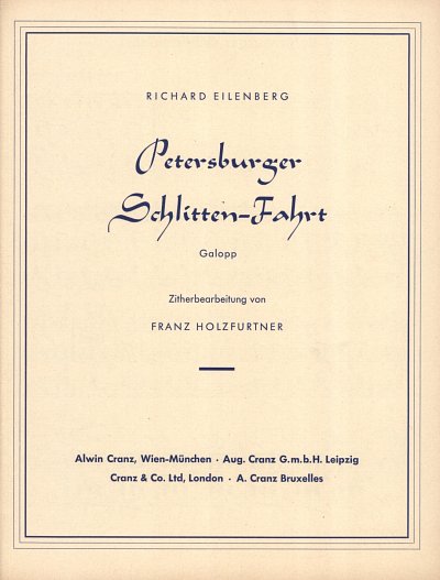 R. Eilenberg: Petersburger Schlittenfahrt op. 57 , Zith