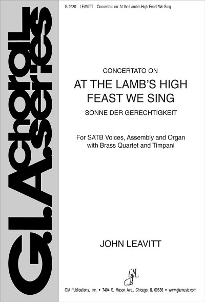 J. Leavitt: At the Lamb's High Feast We Sin, Gch;Klav (Chpa)