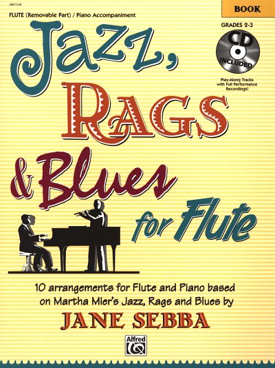 M. Mier: Jazz Rags & Blues for Flute , FlKlav (+CD)