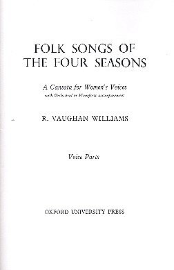 R. Vaughan Williams: Folk Songs Of The Four , FchKlav (Chpa)