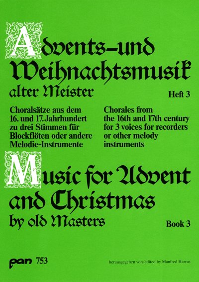 M. Harras: Advents- und Weihnachtsmusik alter M, 3Blf (Sppa)