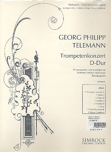 G.P. Telemann: Trompetenkonzert D-Dur, Trp2ObStr (Stsatz)