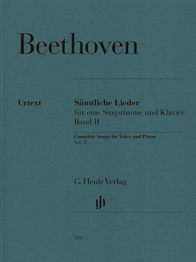 L. v. Beethoven: Sämtliche Lieder II, GesKlav