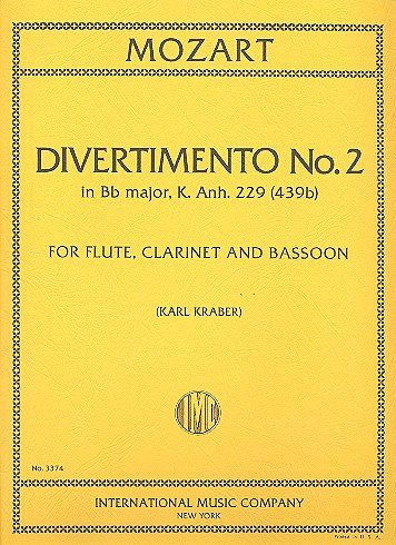 W.A. Mozart: Divertimento N. 2 K 229 (439B) (Bu)