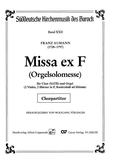 AQ: F. Aumann: Missa ex F, Gch4Org;2Va (Chpa) (B-Ware)