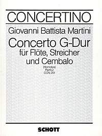 G.B. Martini: Concerto G-Dur , FlStrCemb (Part.)