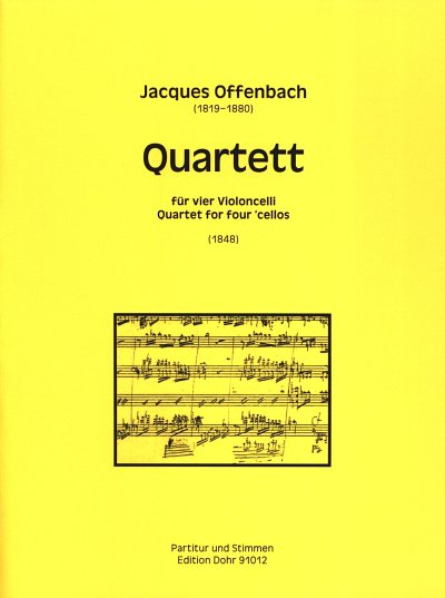 J. Offenbach: Quartett, 4Vc (Pa+St)