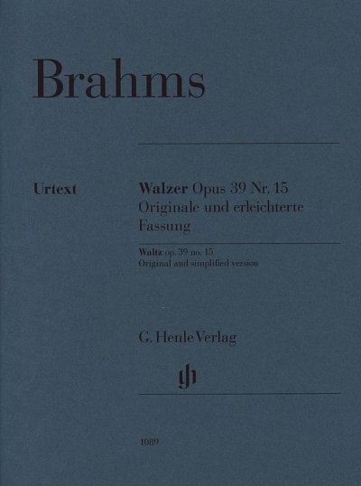J. Brahms: Walzer op. 39/15, Klav (EA)