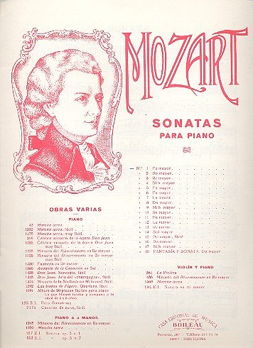W.A. Mozart: Sonata fa mayor K.533 & K.494