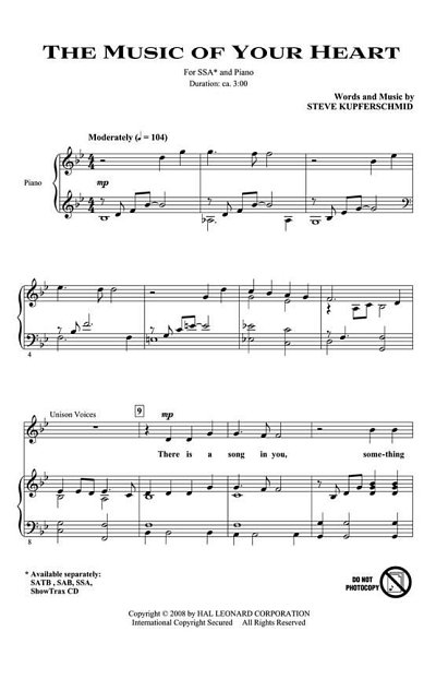 S. Kupferschmid: The Music of Your Heart, FchKlav (Chpa)