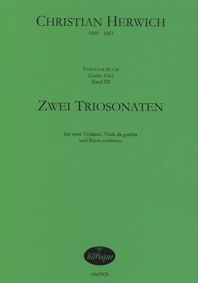 AQ: 2 Triosonaten für 2 Violinen, Viola da gamba (B-Ware)