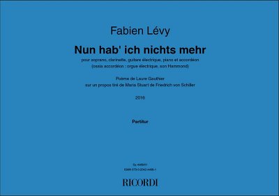 F. Lévy: Nun hab' ich nichts mehr (Part.)