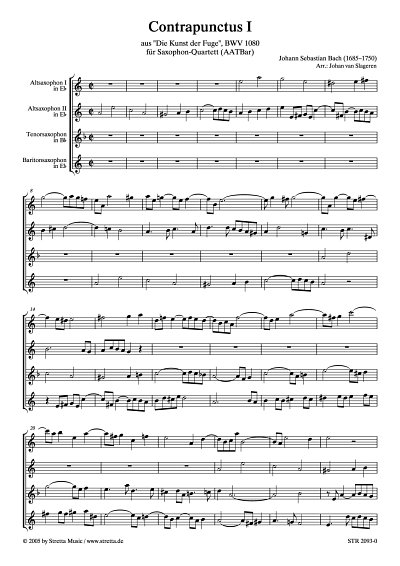 DL: J.S. Bach: Contrapunctus I aus 