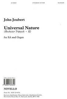 J. Joubert: Universal Nature (Bu)
