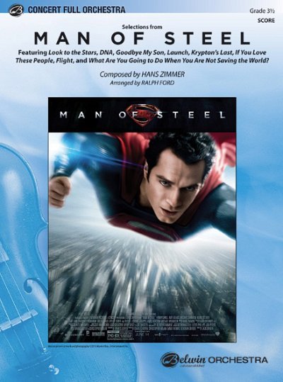 H. Zimmer: Man of Steel, Selections from, Sinfo (Pa+St)