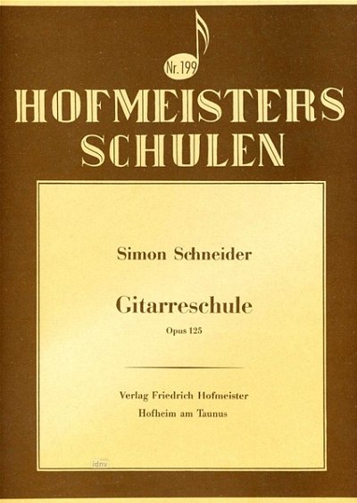S. Schneider: Gitarreschule op.125