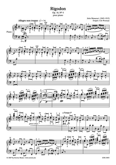 DL: J. Massenet: Rigodon op. 10, Nr. 4