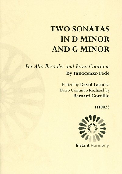 Fede Innocenzo: 2 Sonaten Instant Harmony