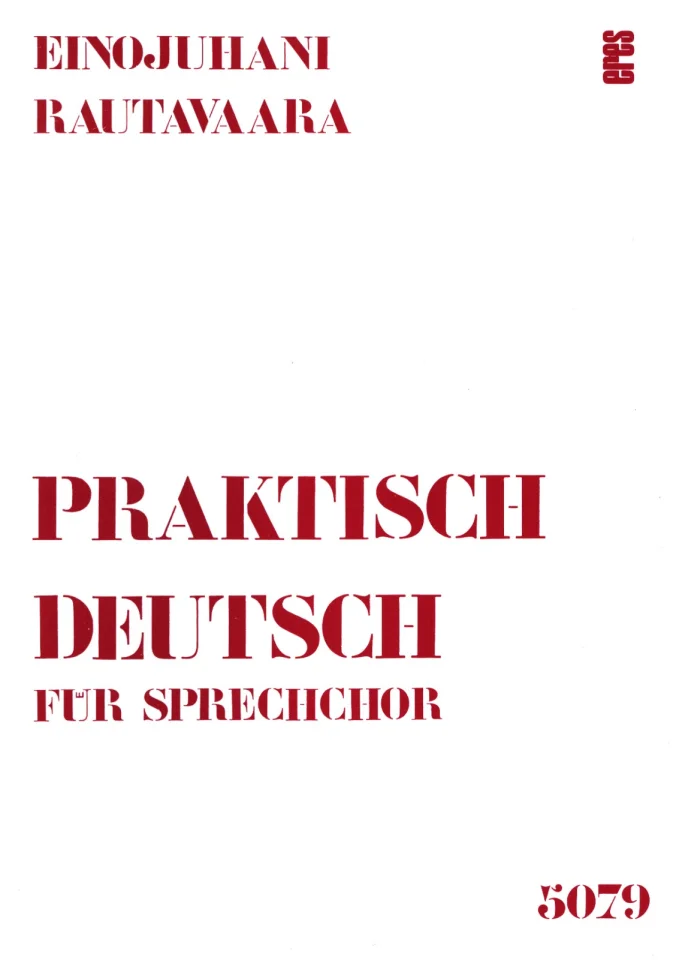 Praktisch deutsch op. 51 de Einojuhani Rautavaara  acheter dans la  boutique de partitions de Stretta